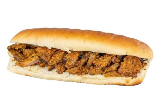 اقاشي لحم - ساندوتش