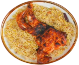 دجاج مشوي بالرز - نصف 